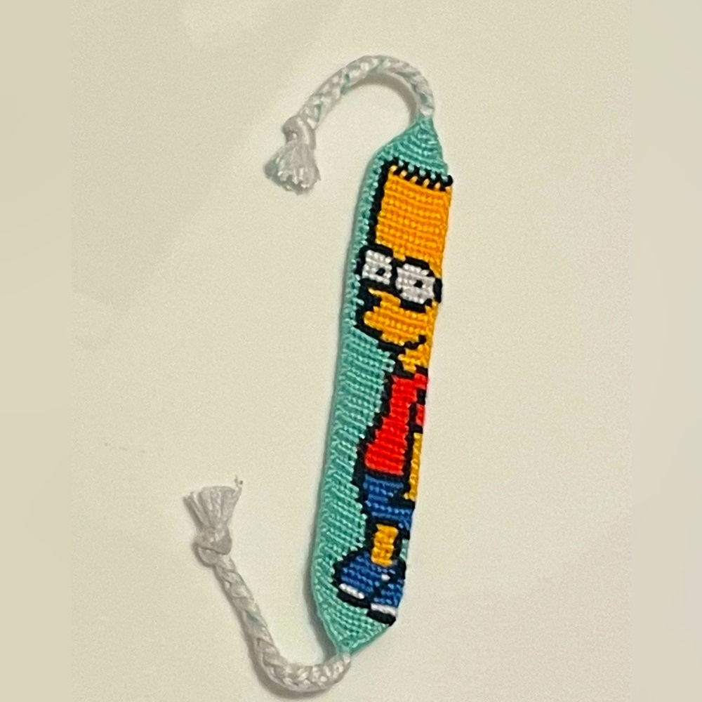 Simsons inspired handmade friendship bracelet
